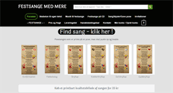 Desktop Screenshot of gratis-festsange.dk